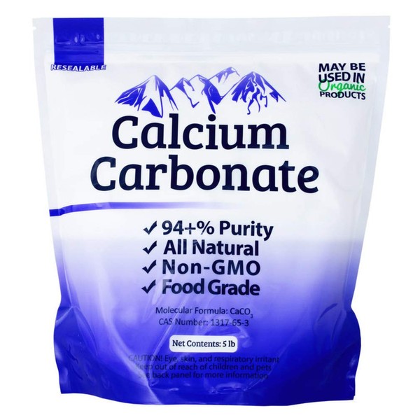 25 lb Food Grade 97+% Calcium Carbonate from Ground Limestone