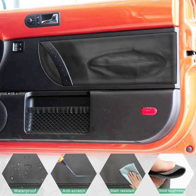 VKGUG 2PCS Door Panel Armrest Cover Compatible with Volkswagen Beetle