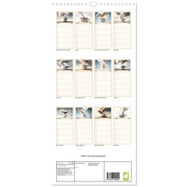 Familienplaner 2026 - Kaffe mal anders geniessen mit 5 Spalten (Wandkalender, 21 cm x 45 cm), CALVENDO
