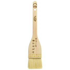 Endo Shoji (Endo Shoji) Professional Painting Brush, Commercial Use, White Wooden Handle Brush (Goat Hair), 45mm, Cypress, Goat Hair, Cypress Made in Japan, Goat Hair Made in China, WHK01045