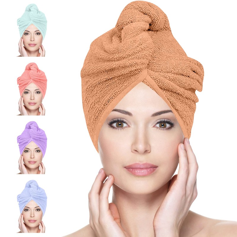 Glamza Microfibre Towel Super Absorbent Twist Turban Hair Wrap with