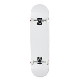 Moose Complete Skateboard Dipped White 8.0" Silver/White Assembled
