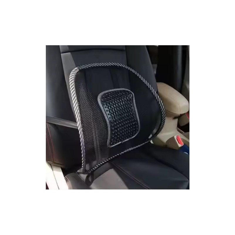 Mesh Lumbar Back Support with Massage Pad for Seated Comfort
