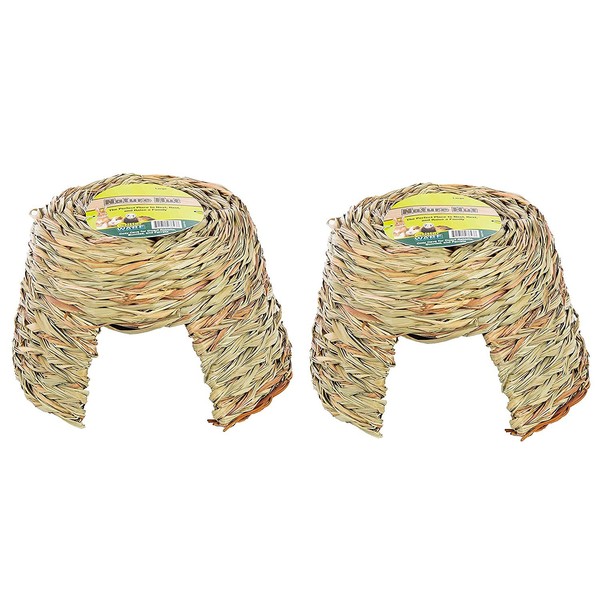(2 Pack) Ware Nature Willow and Grass Pet Hut, Size Large