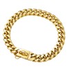 BAOBOTE Gold Dog Chain Collar Walking Metal Chain Collar with