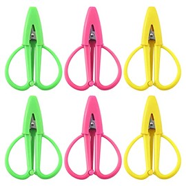 6 Uds Mini Tijeras costura, Potables Tijeras de Viaje Tijeras de Costura Pequeñas Tijeras de Bolsillo Tijeras de Seguridad con Vaina para Cortar Extremos de Hilo o Etiquetas de Ropa