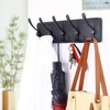 WEBI Coat Rack Wall Mounted,Wood Coat Hooks Wall Mounted,16" Hole