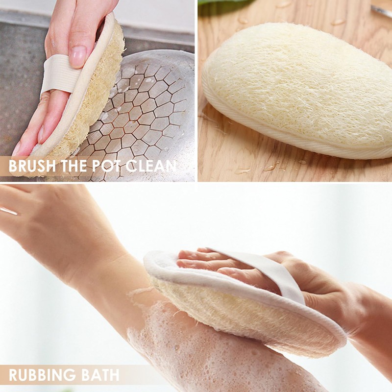 6-Piece Loofah Shower Towels, Body Cleaning Tools, Bathroom Accessories, Durable