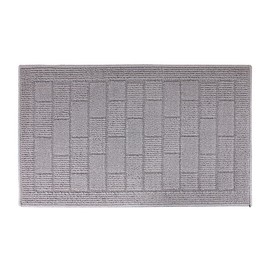 Non-Slip Entrance Doormat Welcome Door Mat Entryway Rug Outdoor Indoor Floor Mats Dirt Debris Mud Trapper Carpet for Patio Porch Garage Home Decor 18x30 (Grey Parquet)