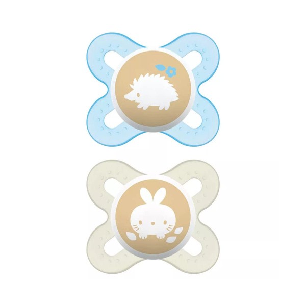 MAM Start (Pack of 2) Mini Soothers for Newborns, Extra