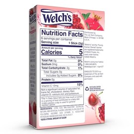 SINGLES TO GO! Welch's Singles To Go Drink Mix Cherry Pomegranate, 6 Boxes with 6 Packets Each- 36 Total Servings
