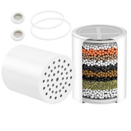 CHNPOFNT 1 PACK Multi-Stage Shower Filter Replacement for Aquabliss SF100/SF220，Shower filter, skincare, chlorine removal, bathing and showering, replacement of Similar Design 15 and 20 stages