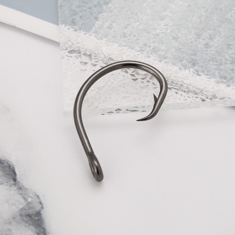 ECSiNG 10Pcs Fishing Hooks 10/0 Circle Hooks Saltwater Fishing Hooks