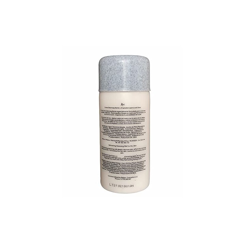 Crema Líquida Desmaquillante y Limpiadora con Extracto de Manzanilla. (Para