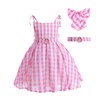 FAYICO Girls Pink Cosplay Costume Dress for Girls Kids,Princess Dress
