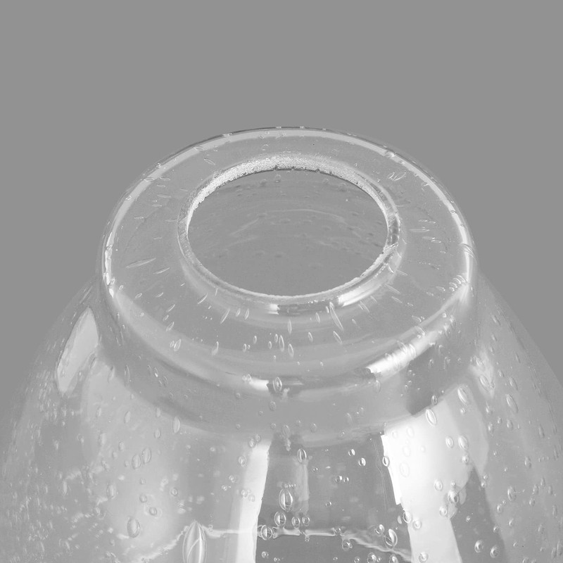 Anmire Clear Seeded Glass Shade, Modern Light Fixture Replacement Globe