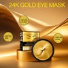 24K Gold Under Patches, Anti-Aging Infused with Collagen and Hyaluronic