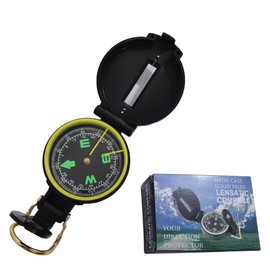 Compass, Hiking Backpacking Compass, Orienteering Camping Navigation Professional Field Map Reading Compass - Best Field Survival Gifts