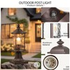 NAXTTII Dusk to Dawn Outdoor Post Lights Waterproof Aluminum Lamp