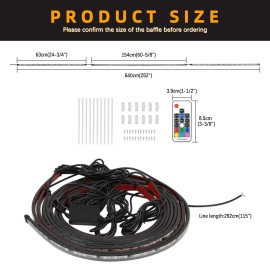KEEPDSGN For Toyota Supra Car RGB LED Strip Bar Underglow Body Kit Neon Lights APP Remote