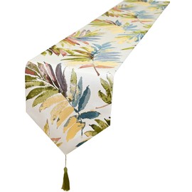 HoliSelear Multi-Size Colorful Leaf Table Runner Fall 13 x 72 Inch for Farmhouse Long Side Desk Tall Kitchen Tea/Coffee Table Dining Room Decoration Party Dresser Thanksgiving Christmas