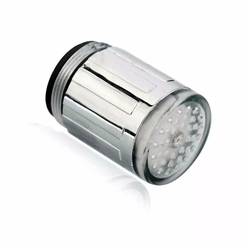 N1 2 Pcs LED Water Stream Faucet Light 7 Colors