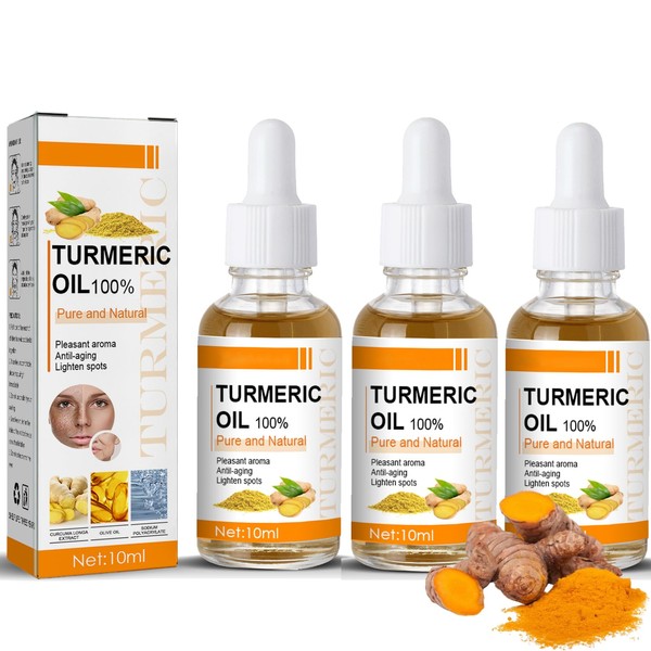 Pack of 3 Turmeric Oil - Antioxidant Turmeric Serum Moisturising