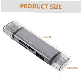 LABRIMP USB Type Card Reader Multi Functional Memory Card Adapter for with High Speed Transmission Compatible with Android Phones and Laptops Ergonomic Design for Easy Handling