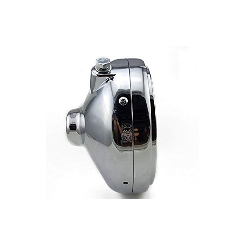 YIBO Cruiser Chopper Bobber Custom 7" Chrome Motorcycle Headlight Suzuki