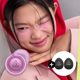 3CE 바운시 블러 밤 (증)바운시 핑거 퍼프세트 Bouncy Blur Balm (Includes) Bouncy Finger Puff Set