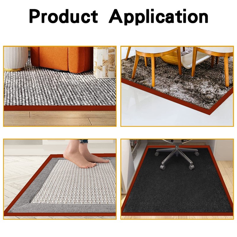 Floor Rubber Transition Strip Self Adhesive Carpet to Tile Transition