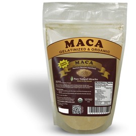 Pure Natural Miracles Organic Gelatinized Maca Root Powder (16 oz) - Peruvian Adaptogenic Superfood for Energy, Hormonal Balance & Endurance - Non-GMO, Vegan Herbal Booster for Men & Women