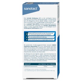 sanotact Gut Aktiv • 40 Fibre Chewable Tablets • Natural Fibre & Inulin from Chicory Root • For Intestinal Cleansing & Normal Intestinal Function