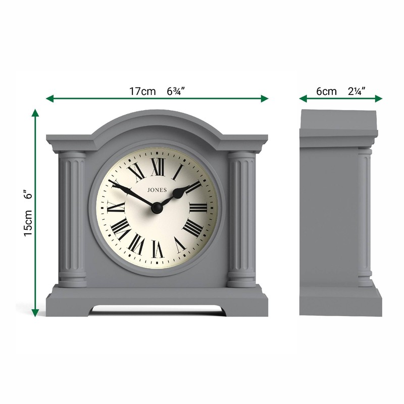 Jones Clocks® Kensington mantel clock | Classic arch top clock