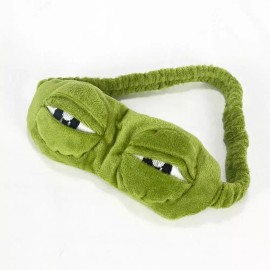 Pepe 기절 부들부들 슬픈개구리 페페 캐릭터 수면안대 Swp3+7FNZ Fainting Dizzy Sad Frog Pepe Character Sleep Mask