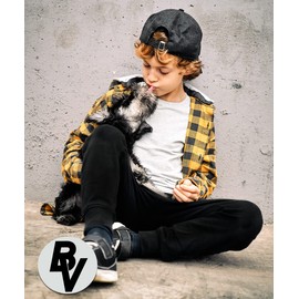 BROOKLYN VERTICAL 2-Pack Boys French Terry Joggers Pant|Soft Comfortable Cotton,Drawstring Pull,Pockets| Small-XL (as1, Numeric, Pack D, 14/16)