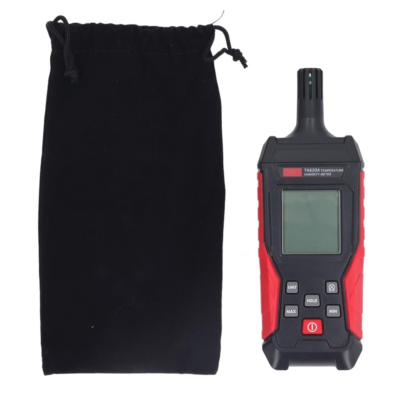 TA620A Handheld Digital Temperature Humidity Meter, LCD Display Digital Thermometer