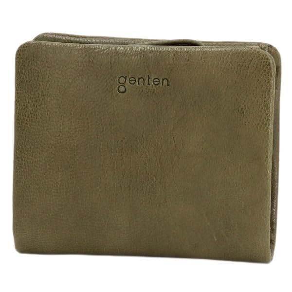 Genten Goat Basic Bi-fold Wallet, Khaki