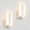 Joosenhouse LED Wall Sconce Set of 2, Hardwired Dimmable Wall