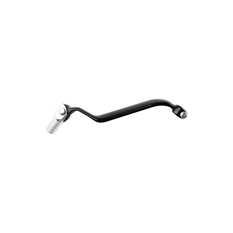 Tusk Folding Shift Lever Black/Silver Tip Compatible with Kawasaki KLR650