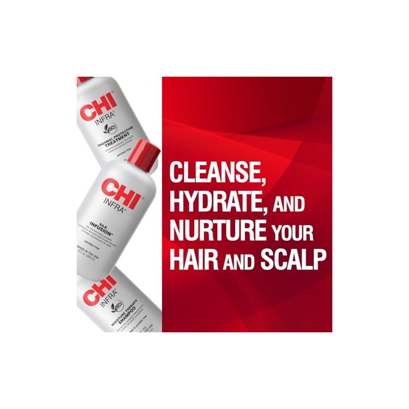 CHI Trio Kit con champú CHI Infra, tratamiento CHI Infra