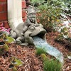 CT DISCOUNT STORE Cute, Playful Cat, Gnome and Frog Downspout