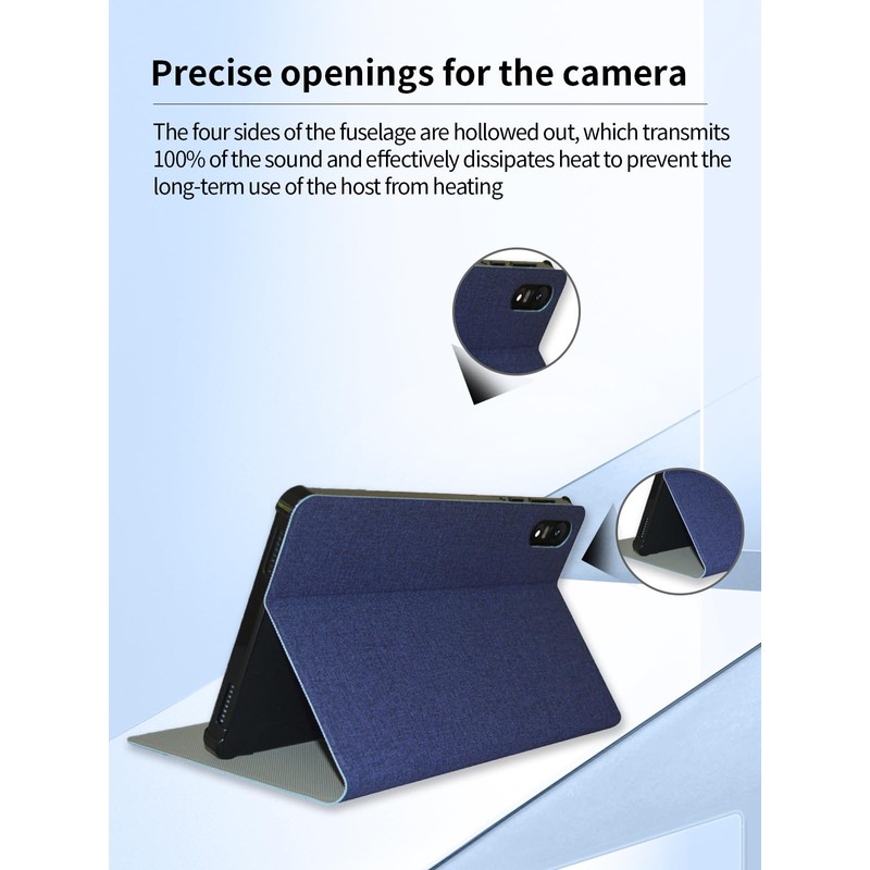 Case for Teclast T65 13.4-inch Android Tablet,UYRUREL Leather Slim Folding