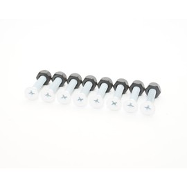 INSTSK8 Axle Nut Set Included Skateboard Skateboard Plus 1 Inch Screw Set (White)