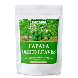 Dried Papaya Leaves, 2.0oz(56g), Dried Whole Papaya Leaf Tea, Sun Dried, No Additives