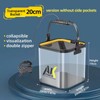 Transparent Foldable EVA Fishing Bucket, 20/22/24cm with 5m Rope Options