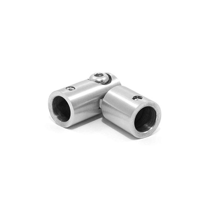 Stainless Steel Crossbar Holder Connector 0° - 90° with Joint