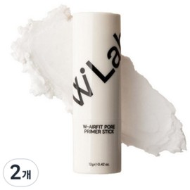 W Lab W Air Fit Pore Primer Stick (pore oil removal), colorless, 2 pieces / 더블유랩 더블유 에어핏 포어 프라이머 스틱(모공유분제거), 무색, 2개
