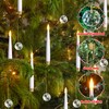 Yeelida Pack of 12 Flickering Remote 0.5" x6" LED Short