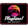 Decorative Tin Sign for Gamers and Gamers Playtime! No Entry